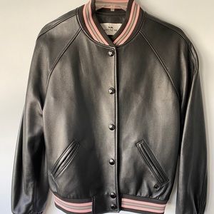 Coach Leather Varsity Jacket